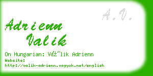 adrienn valik business card